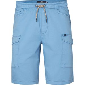 Petrol Industries - Jogging Short Finway - Blauw - Jogg Twill Cargoshort met Trekkoord