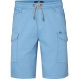 Petrol Industries - Jogging Short Finway - Blauw - Jogg Twill Cargoshort met Trekkoord