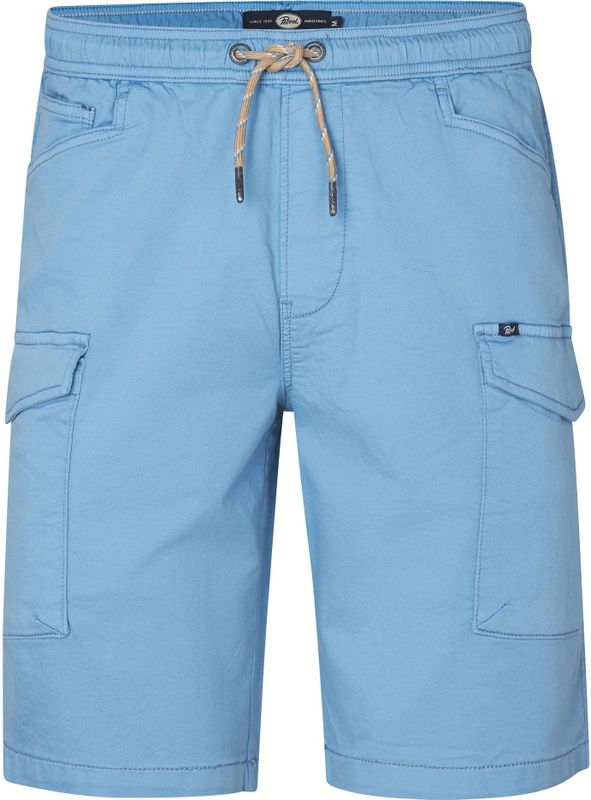 Petrol Industries - Jogging Short Finway - Blauw - Jogg Twill Cargoshort met Trekkoord