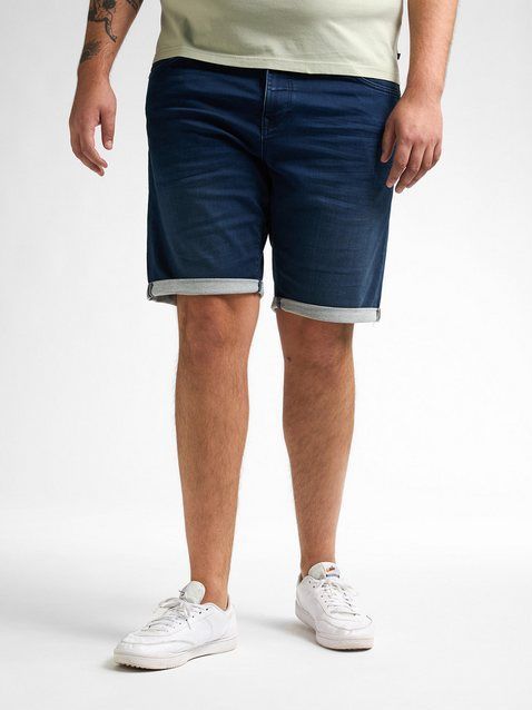 Petrol Industries - Jackson Stretch Denim Short - Blauw - Plus Size