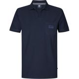 PETROL INDUSTRIES - Heren Polo - Korte Mouwen - Navy Blue - Katoen