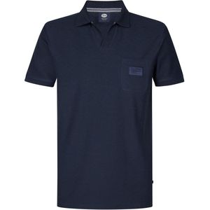 PETROL INDUSTRIES - Heren Polo - Korte Mouwen - Navy Blue - Katoen