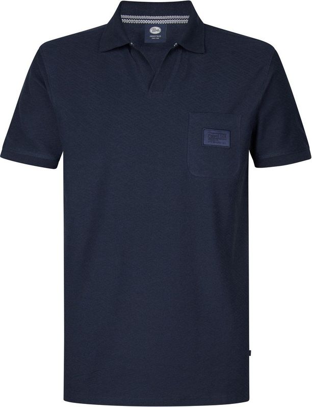 PETROL INDUSTRIES - Heren Polo - Korte Mouwen - Navy Blue - Katoen