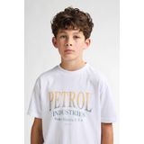 Petrol Industries - Artwork T-shirt Northbay - Wit - 100% Katoen - Korte Mouwen