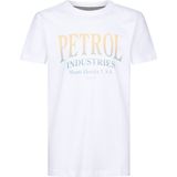 Petrol Industries - Artwork T-shirt Northbay - Wit - 100% Katoen - Korte Mouwen