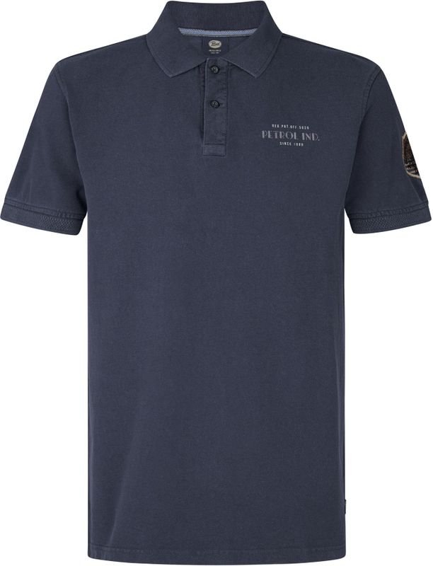Petrol Industries - Heren Klassieke Polo - Blauw - 100% Katoen