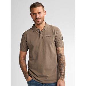 Petrol Industries - Klassieke Polo Mangrove - Bruin - XXL - Poloshirts