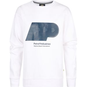 Sweater - Logo-Print - Ronde Hals - Relaxed Fit - Ribgebreide Boorden - Katoen/Polyester