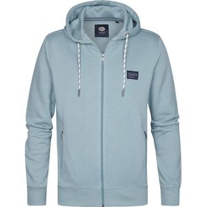 Sportief Vest - Petrol - Geribde Details - Capuchon - Katoen/Polyester