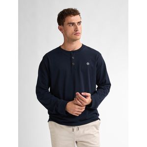 Petrol Industries - Logo T-shirt Lange Mouwen - Zwart - 100% Katoen - Relaxed Fit