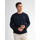 Petrol Industries - Tropiccrest - T-shirt - Blauw - Lange Mouwen