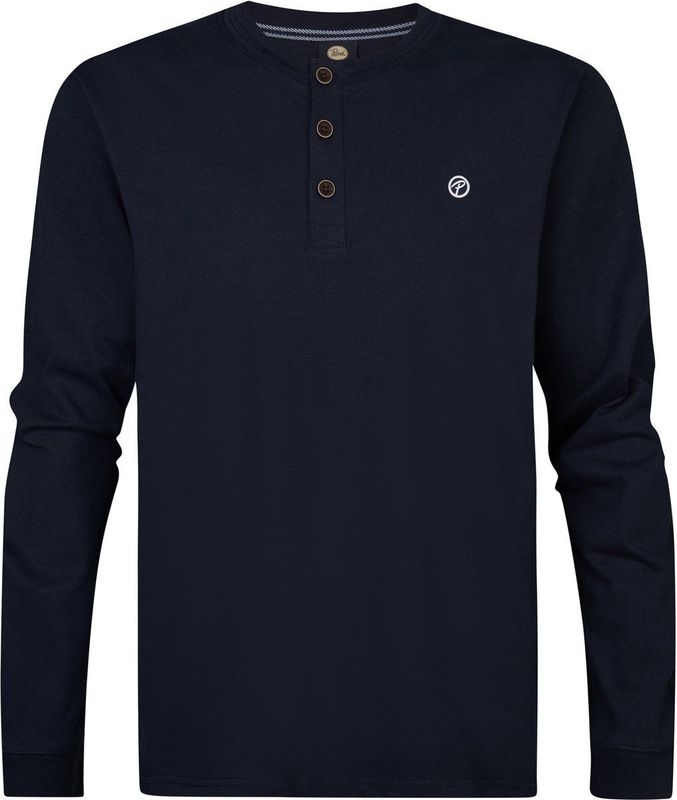 Petrol Industries - Tropiccrest - T-shirt - Blauw - Lange Mouwen