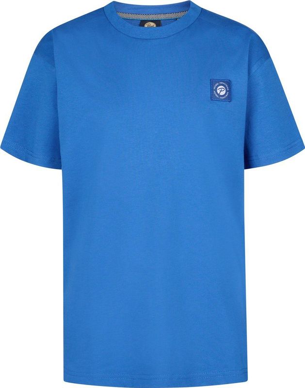 T-shirt - Korte Mouwen - Ronde Hals - Petrol Badge - 100% Katoen