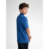 T-shirt - Korte Mouwen - Ronde Hals - Petrol Badge - 100% Katoen