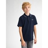 Polo - Korte Mouwen - Relaxed Fit - Katoen - Petrol Logo Print