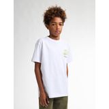 T-shirt - Korte Mouwen - Ronde Hals - Petrol Artwork - 100% Katoen