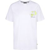 T-shirt - Korte Mouwen - Ronde Hals - Petrol Artwork - 100% Katoen