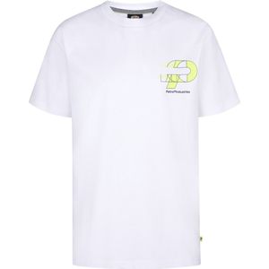 T-shirt - Korte Mouwen - Ronde Hals - Petrol Artwork - 100% Katoen