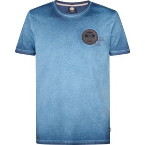 Petrol Industries - Heren Shirt - Navy Blue - 100% Organisch Katoen