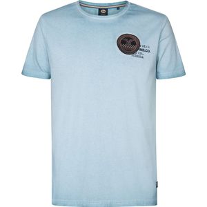 Petrol Industries - Logo T-shirt Ponce - Grijs - Katoen - Korte Mouwen