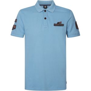 Petrol Industries - Artwork Polo Tarpon - Blauw - 100% Katoen