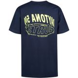 Petrol Industries - Backprint T-shirt Shoreline - Zwart - Katoen Elastaan Jersey