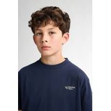 Petrol Industries - Backprint T-shirt Shoreline - Zwart - Katoen Elastaan Jersey