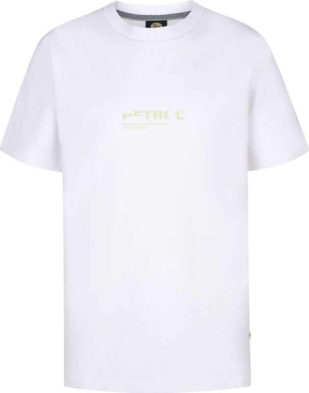 Petrol Industries - Backprint T-shirt - Wit - 100% Katoen - Korte Mouwen