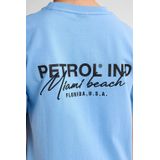 Petrol Industries - Chino Short Angler - Blauw - 97% Katoen 3% Elastaan