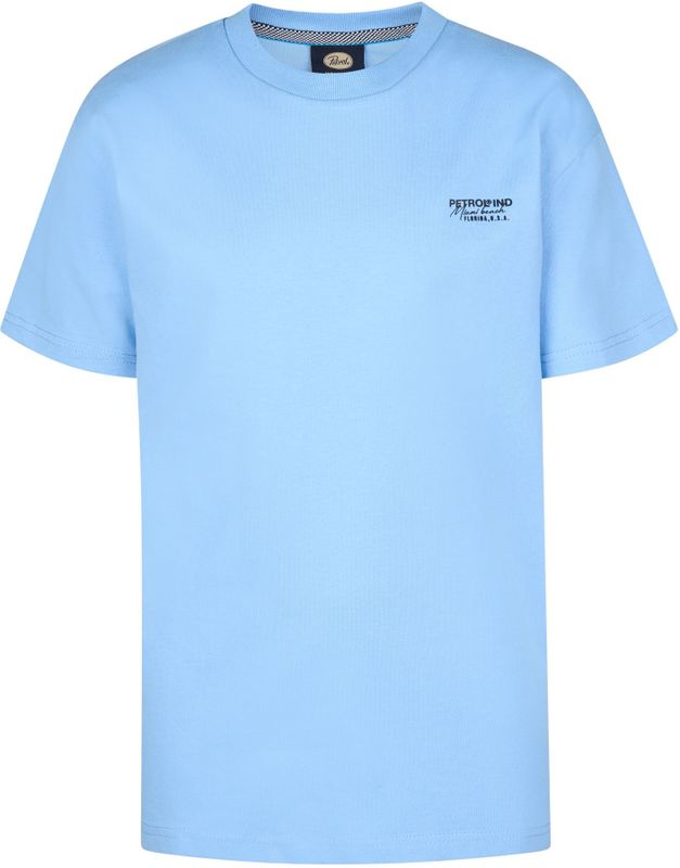 Petrol Industries - Chino Short Angler - Blauw - 97% Katoen 3% Elastaan