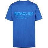 T-shirt - Korte Mouwen - Ronde Hals - Petrol - 100% Katoen