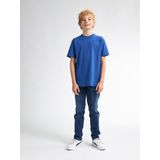 T-shirt - Korte Mouwen - Ronde Hals - Petrol - 100% Katoen