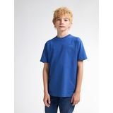 T-shirt - Korte Mouwen - Ronde Hals - Petrol - 100% Katoen