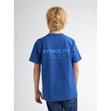 T-shirt - Korte Mouwen - Ronde Hals - Petrol - 100% Katoen