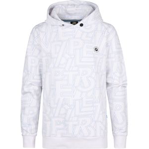 Petrol Industries - Jongens All-over Print Hoodie Oceana - Wit - Maat 140