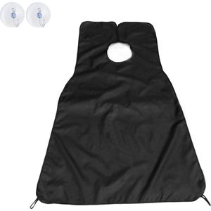 Baard Schort Beard Cape Baardschort Baard Scheren Baard Verzorging - Zwart