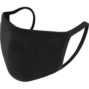 Mondkapje Wasbaar Universeel Katoen Mondmasker Wasbaar Niet Medisch Zwart