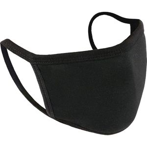 Mondkapje Wasbaar Zwart Katoenen Mondmasker Wasbaar Mondkapje Wasbare Mondkapjes Universeel Katoen Zwart