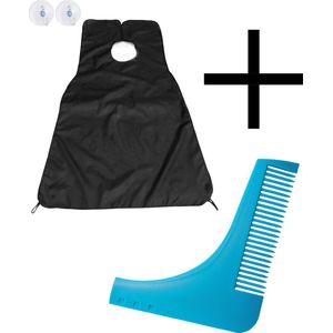Baard Schort En Baard Kam Trimmer Baardschort Baardkam - Zwart / Blauw