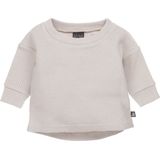 Subtly knitted sweater (loose fit) (sand)