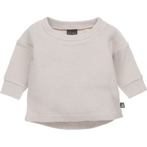 Subtly knitted sweater (loose fit) (sand)