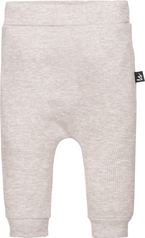 Rib jersey broekje (gemeleerd sand)