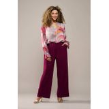 Mart Visser - Torya - Straight Pantalon - Donkerrood - High Waist