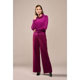 Mart Visser - Torya - Straight Pantalon - Donkerrood - High Waist