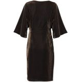 Mart Visser - Milan - Midi Jurk - Brons - Korte Mouwen