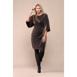 Mart Visser - Milan - Midi Jurk - Brons - Korte Mouwen