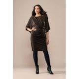 Mart Visser - Milan - Midi Jurk - Brons - Korte Mouwen