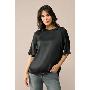 Mart Visser - X Caroline Tensen - Satijnen Top - Zwart