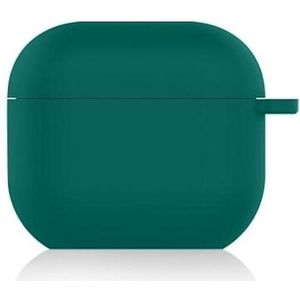 Shieldcase Case - beschermhoes geschikt voor Airpods 3 siliconen hoesje - case geschikt voor Airpods 3 hoesje - optimale bescherming - donkergroen