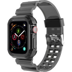 Apple Watch clear TPU band (transparant zwart)